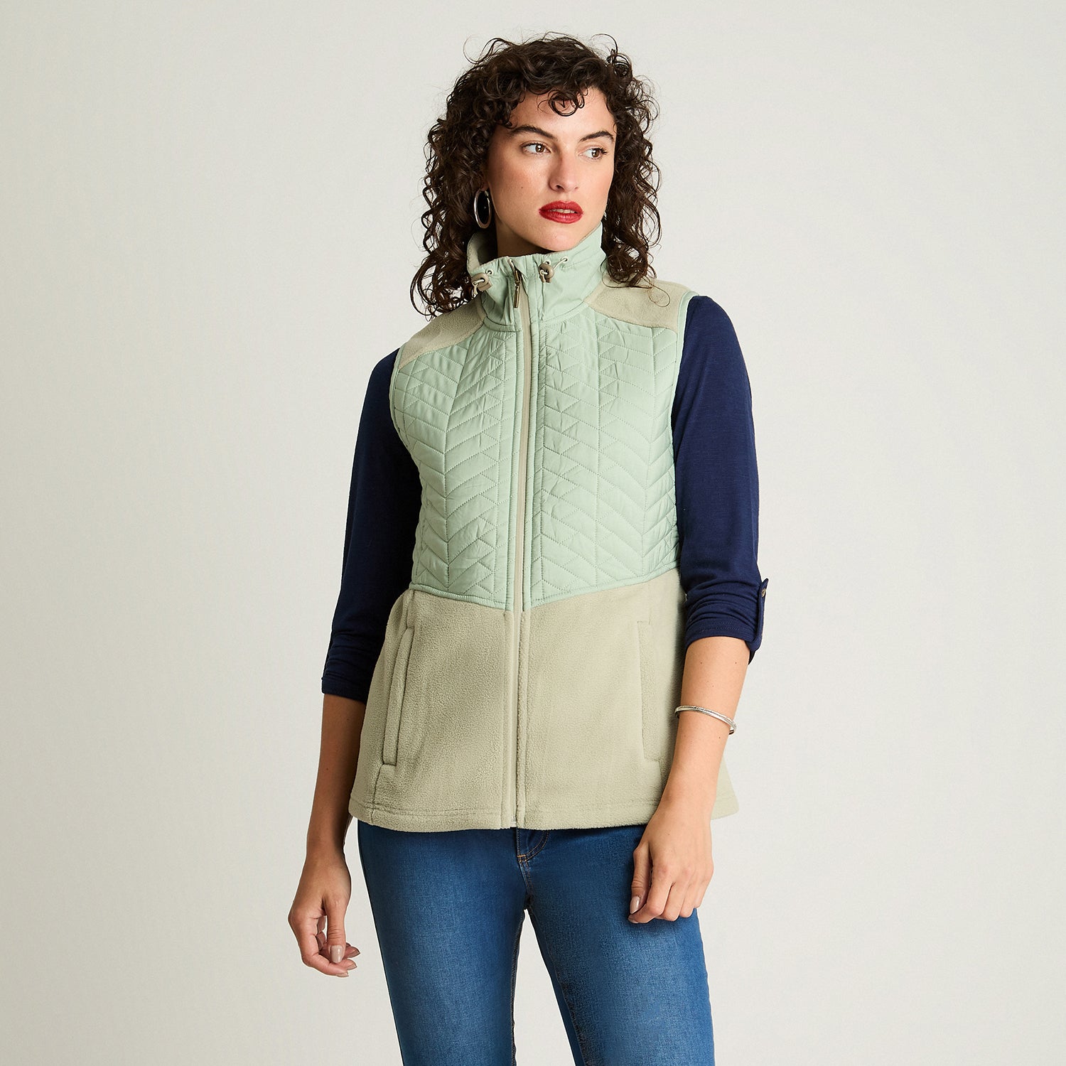 Polar Sin Manga Básico Menta Curvi